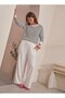 Contrast Polo Collar Striped Long Sleeve Soft Textured Knitwear Sweater Aw26Kz00024 - 2