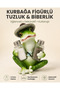 Glass Salt and Pepper Shaker Set with Frog Figure and Hat, Decorative Kitchen and Tableware Accessory, Gift