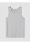 Vizyon New Season Gray Round Neck Men's Undershirt