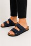 Unisex Velcro Slippers Dark Blue - 4