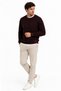 Men's Crew Neck Patterned Sweater - 2