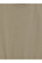 Khaki Regular Fit Cotton Men's T-Shirt - 5