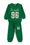 Los Angeles 96 Printed Tracksuit Set for Ages 2-5 - Green