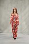 Women's Shirted Satin Long Sleeve Pajama Set Verbena & Premium Satin Home Wear, Gift, Shirt Collared - 2