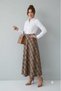 Women's Bellows-Cut Plaid Skirt - 4