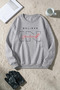 Unisex Inyourself Printed Crew Neck Sweatshirt