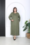 Women's Stone Printed Plus Size Dress - 5