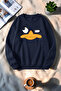 Unisex Duffy Printed Crew Neck Sweatshirt