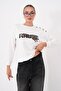 Women's Leopard Printed Shoulder Button Detailed Sweatshirt 265116 - - 4