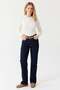 Women's Hair Knitting Patterned Polo Neck Sweater - 6