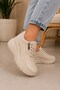 Pilla Women's 5 cm Heeled, Thick Platform Sole, Stylish, Lace-Up Sneaker - 2