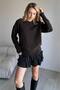 Crew Neck Drop Shoulder Soft Textured Loose Fit Long Sleeve Basic Knitwear Sweater Aw26Kz00029