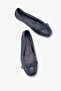 Nobelle Women's Genuine Leather Ballerinas - Navy Blue - 3