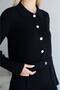 Polo Collar Gold Button Detailed Belted High Waist Spanish Leggings Knitwear Top and Bottom Set Aw26Au0002 - 4