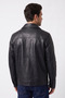 Men's Relaxed Fur-Lined Leather Jacket - 3