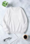 Unisex Energetic Printed Crew Neck Sweatshirt