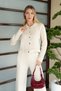 Polo Collar Gold Button Detailed Belted High Waist Spanish Leggings Knitwear Top and Bottom Set Aw26Au0002 - 3