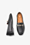 Nikolas Women's Ballerinas with Genuine Leather Accessories - Black - 4
