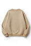 Unisex Soft Textured Bloom Printed Design Oversize 3 Thread Crew Neck Sweatshirt - 2