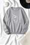 Unisex Mixed Print Crew Neck Sweatshirt