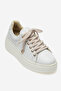 Women's sneaker thick sole daily shoes genuine leather noemie white - 2