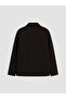 Özmarka New Season Plum Regular Fit Shirt Collar Men's Cashmere Jacket - 8