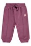 Floral Embroidered Basic 6-18 Months Sweatpants - Lilac