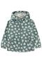 Heart Patterned Raincoat for 6-9 Years Old - Green