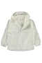 Fleece Lined Plain Raincoat for 6-9 Years Old - Ecru - 3