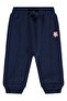 Floral Embroidered Basic 6-18 Months Sweatpants - Navy Blue