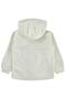 Fleece Lined Plain Raincoat for 10-13 Years Old - Ecru - 2