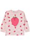 Strawberry Patterned Pajama Set for 2-5 Years - Powder - 2