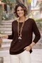 Brown Star Mercerized Blouse