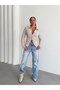 Polo Collar Gold Button Detailed Pocketed Fit Cut Long Sleeve Knitwear Jacket Cardigan Aw26Hi0017 - 2