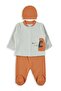 Bear Hugs Bodysuit Sets - Orange - 2
