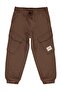 Basic Cargo Pocket Sweatpants for 6-9 Years Old - Brown