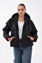 Women's Stone Embroidered Hooded Inflatable Coat 265300 - - 2