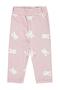 Rabbit Printed Embossed 6-18 Months Tights - Lilac