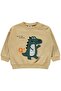 Crocodile Printed 6-18 Months Set - Light Camel - 2