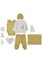 Wild Animals Bodysuit Sets - Mustard