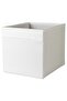Square Toy Box Organizer with Handles Width: 33 cm Height: 33 cm Storage Organization Box White Box