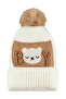 2-5 Years Old Scarf, Beanie and Glove Set - White - 3