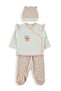 Baby Bear Bodysuit Sets - Ecru - 2