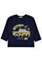 Beep Taxi Printed Sweatshirt for 2-5 Years Km - Navy Blue
