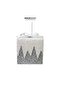 New Year's Ornament Zigzag Gift Box Silver 15 cm - 2
