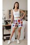 Hand Knitted Women's Motif Shorts Size S - 3