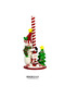 Christmas Candy Candlestick with Snowman Figure Red 30 cm - 2