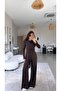 Brown Tie-Dye Imported Fabric Top and Bottom Set