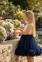 Luxury Heart Detailed Feathered Girl's Dress - 5