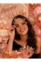 Birthday Queen Rose Gold Party Glasses – Heart-Frame Crowned Women's Birthday Glasses